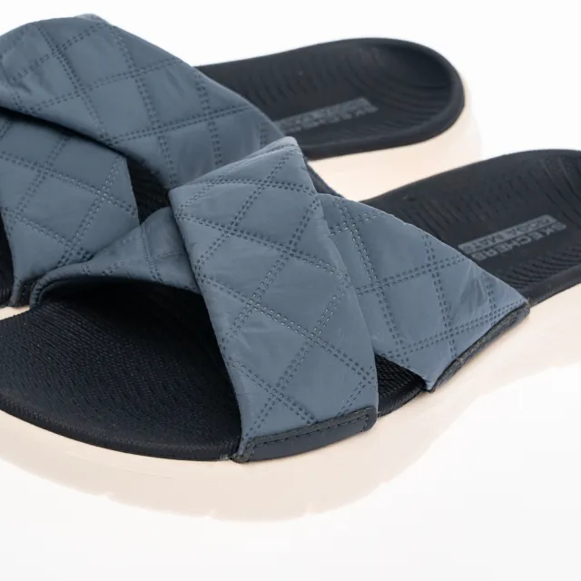 【SKECHERS】女鞋 健走系列 涼拖鞋 涼鞋 拖鞋 GO WALK FLEX SANDAL - COZY FIT (141536NVY)