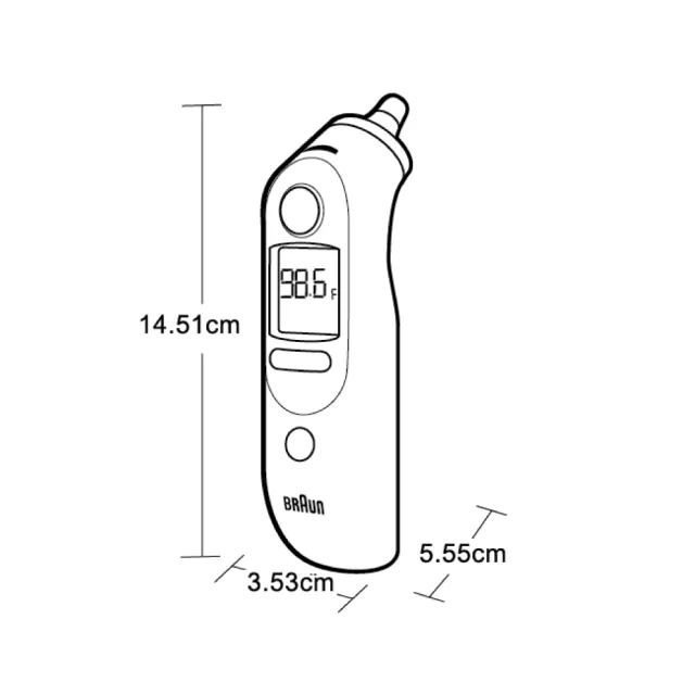 【BRAUN 百靈】耳溫槍IRT6525 (內附20個耳套 再加贈40個耳套)