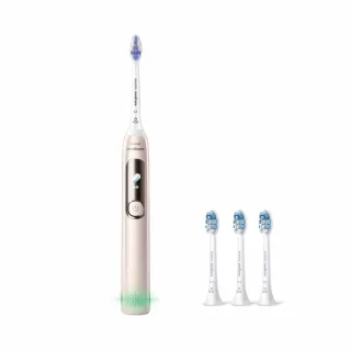 【Philips 飛利浦】官方直營 Sonicare抗敏Pro 鑽石智能音波電動牙刷HX3892/02(曙光金)
