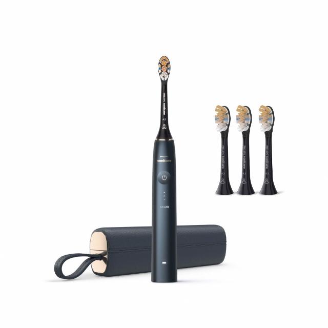 【Philips 飛利浦】Sonicare頂級尊榮AI智能音波電動牙刷-HX9996/12 靜夜藍
