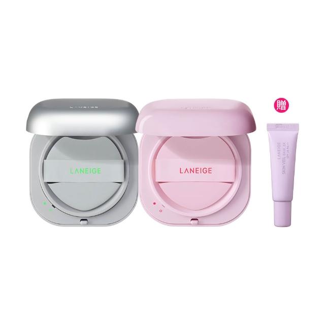 【蘭芝 官方直營】Neo型塑霧感/光感氣墊EX 15g*2(LANEIGE SPF46 PA++ / 1盒2蕊 #小方塊 遮瑕 隔離霜 防曬)