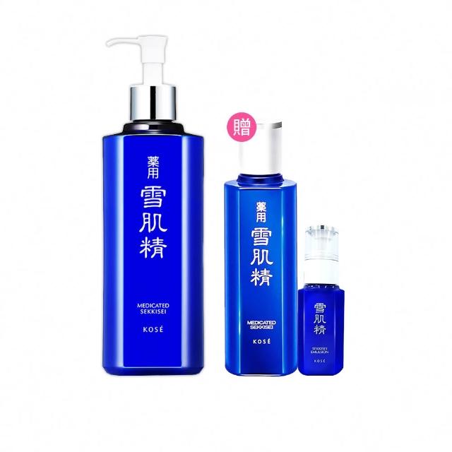 【KOSE 高絲】雪肌精經典回饋組(雪肌精500ml贈360mL+乳液70mL)