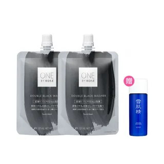 【KOSE 高絲】ONE BY KOSE黑碳潔顏泥140gx2入組