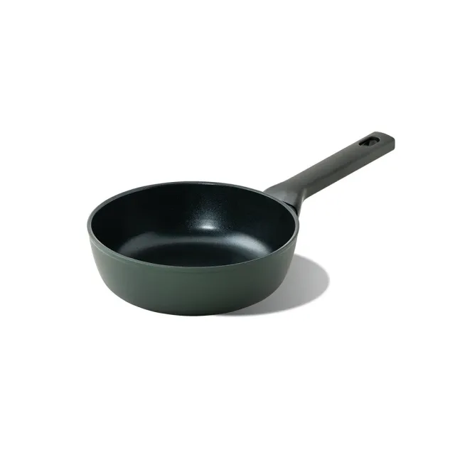 【Sambonet】IUSE研選 義大利製 Titan 陶瓷不沾鍋 單柄平底深鍋 20cm / Pro Green (IH爐可用鍋)