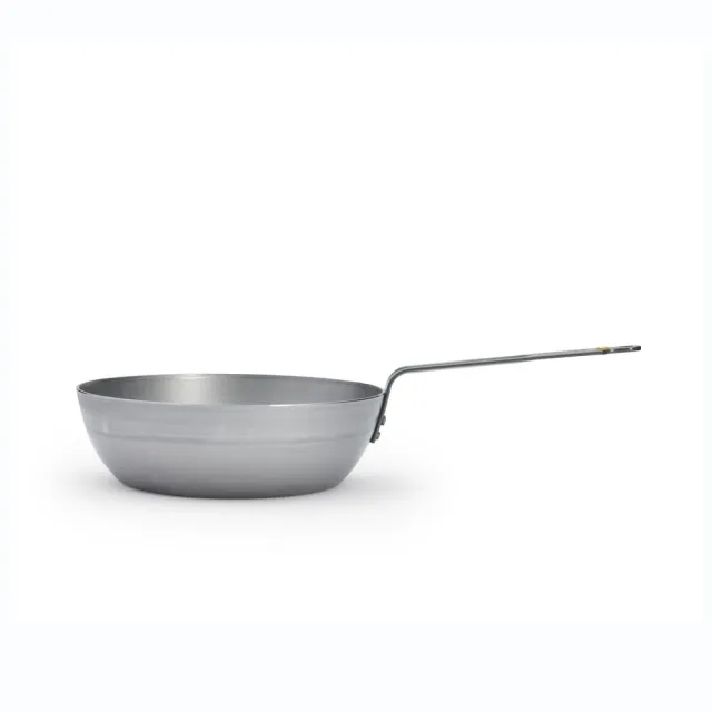 【de Buyer 畢耶】原礦蜂蠟鐵鍋 傳統單柄深煎炒鍋28cm-適用IH爐