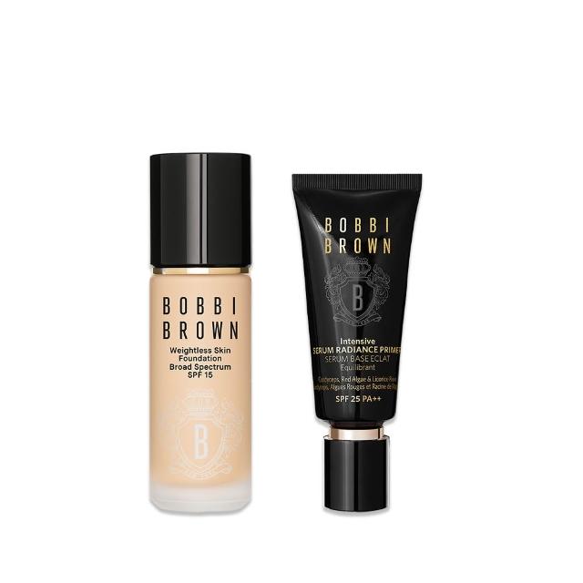 【Bobbi Brown 芭比波朗】持久無瑕底妝組(霧光持久粉底液30ml+冬蟲夏草精華亮膚持妝乳SPF PA++ 40ml/防曬)