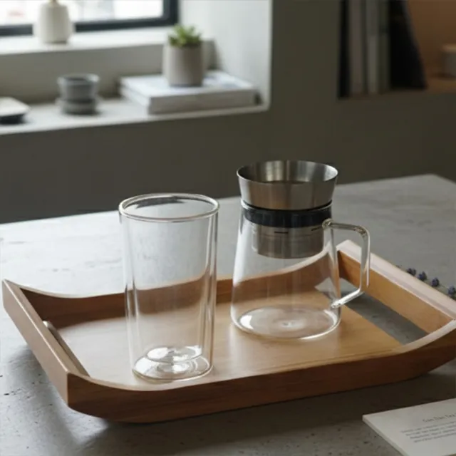 【Driver】甘丹茶壺個人獨享組(泡茶壺 茶具 茶器 茶杯 耐熱玻璃壺 雙層玻璃杯 茶壺茶杯組 送禮推薦)