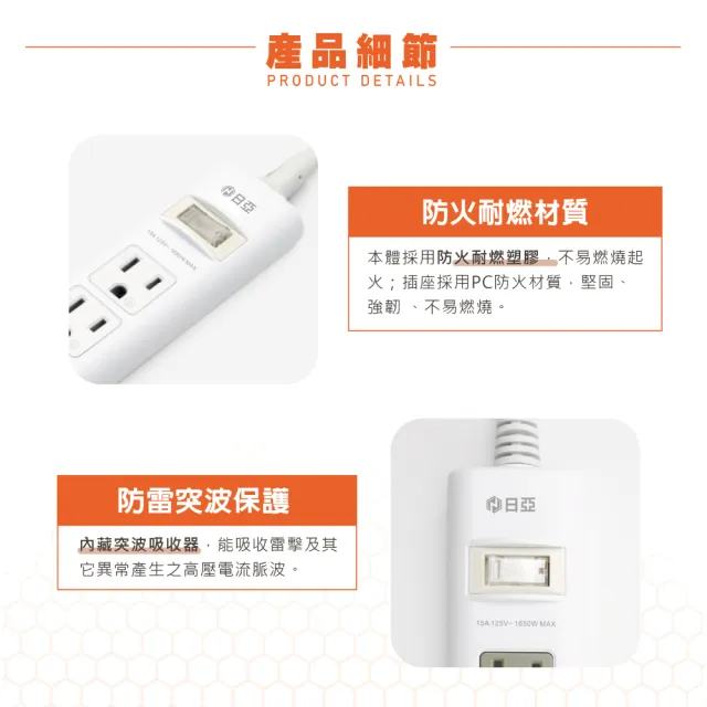 日亞 C-26P25N 1開3插3P PD25W 智慧快充延長線 1.8M