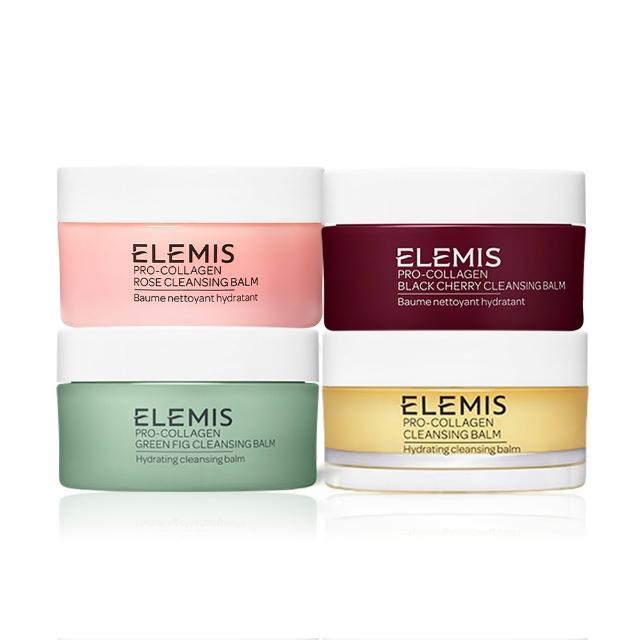 ELEMIS愛莉美 海洋膠原精油卸妝膏 是一款高階卸妝產品，結合海洋膠原蛋白與精油成分，溫和卸除彩妝與汙垢，同時保養肌膚。提供經典版、大馬士革玫瑰版、無花果限定版及甜慾黑櫻桃版四種選擇，適合各種膚質使用，為臉部與眼部提供雙重卸妝保養。