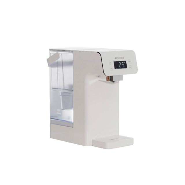 【SANSUI 山水】美型白小熱飲│3秒瞬熱智慧多功能飲水機 咖啡/茶/泡奶 SWD-IU516(贈濾心+支架)