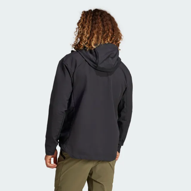 【adidas 愛迪達】TERREX MULTI SOFTSHELL 連帽外套 防風 男 IX1490