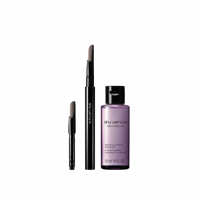 【Shu uemura 植村秀】官方直營 自動武士刀眉筆組(Shu uemura/眉筆+筆蕊