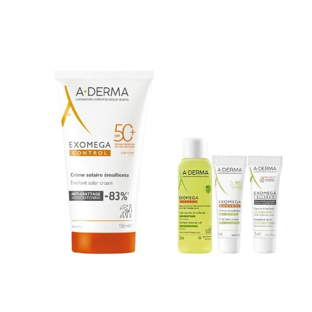 【A-DERMA 艾芙美】官方直營 燕麥全護益膚防曬霜SPF50 150ml(6個月以上幼童至成人 敏弱乾癢膚質適用)