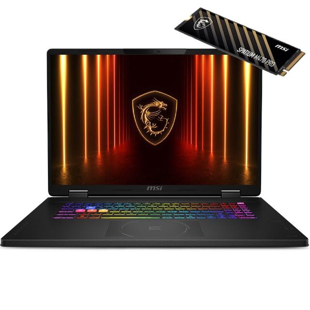 升級2T★【MSI 微星】18吋Ultra9-275HX  RTX5060電競筆電(Crosshair 18 HX/16G/1T SSD/W11/A2XWFKG-058TW)