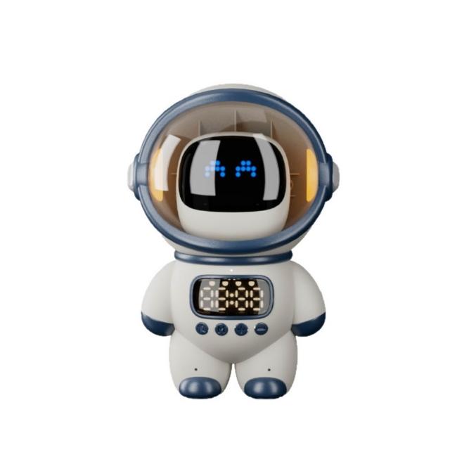 悅BU 宇航員音響 藍牙TF卡時鍾鬧鍾多功能音箱 智能鬧鈡音箱