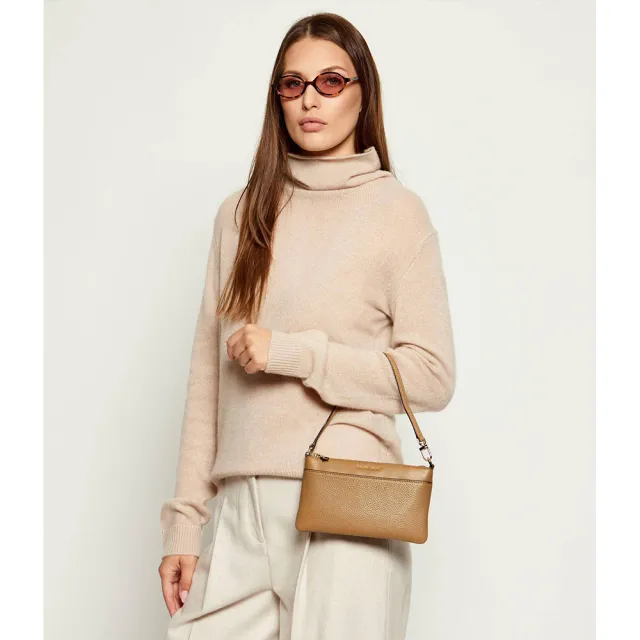 【Michael Kors】專櫃經典款 Jet Set系列 防刮皮革多功能雙層手拿長夾/手拿包/手機包/手機長夾/MK長夾
