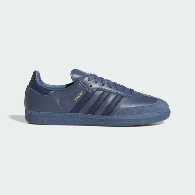 【adidas 愛迪達】Samba ADV 男女 休閒鞋 舒適 藍 德訓鞋(JH8803)