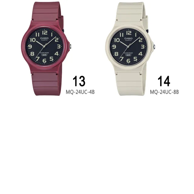 【CASIO 卡西歐】經典日系簡約指針錶-14款可選 雙11 送禮(MQ-24系列)