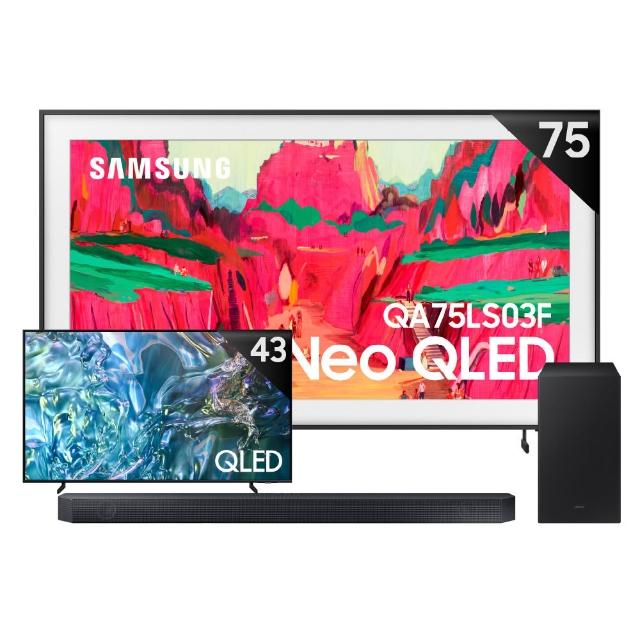 【Samsung 三星】75型 4K Frame Pro畫框美學顯示器 75LS03F 壁掛安裝(QA75LS03FWXXZW)