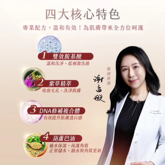 【AMIINO 安美諾 】美白修護霜30ml+煥采洗卸蜜150ml