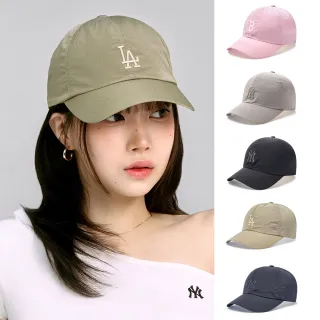 【MLB】可調式 涼感 輕量尼龍棒球帽 跑步帽 紅襪/洋基/道奇隊(3ACPB055N-多款任選)