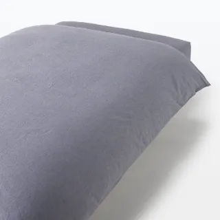 【MUJI 無印良品】柔舒水洗棉被套/S(灰色/柔白/深藍/淺米)