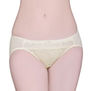 【Swear 思薇爾】冰雪女王系列M-XL蕾絲低腰三角內褲(清透黃)
