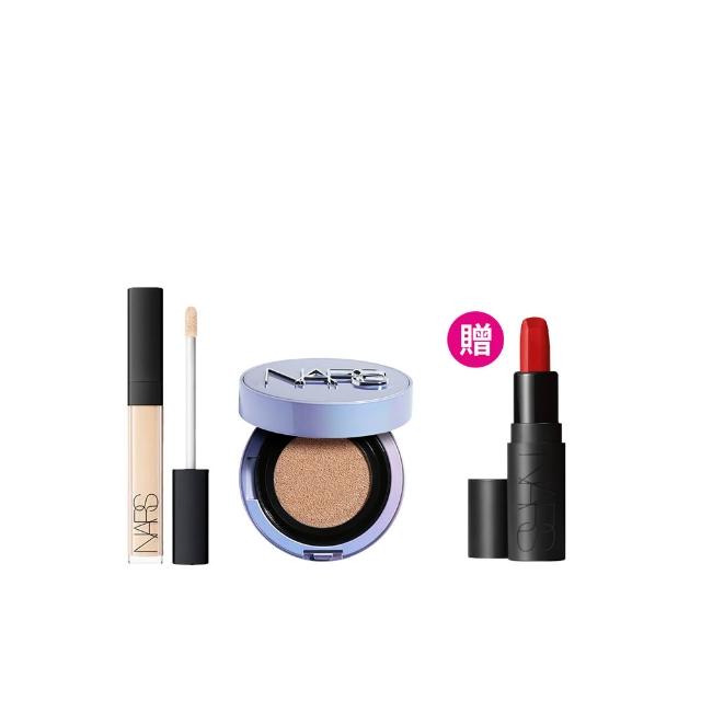 【NARS】星漾透亮無暇組(妝點甜心遮瑕蜜+裸光凝亮水精華氣墊粉餅/小光圈 (星漾幻境版)