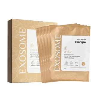 【AQUAMAX 奧科美氏】泌蘭精萃修護微導面膜5片/盒(蘭花植泌體/密集修護/撫平細紋/保濕修護)