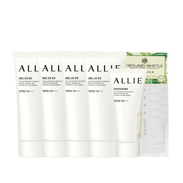 【Kanebo 佳麗寶】ALLIE 持采UV高效防曬水凝乳4入團購組(90gx4)