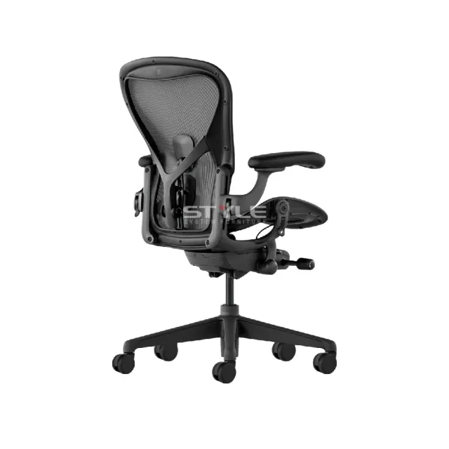 【Herman Miller】Aeron 全功能 - 石墨黑｜B SIZE｜世代家具｜原廠授權代理商(人體工學椅/電腦椅/辦公椅)