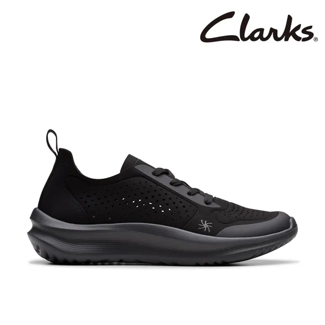 【Clarks】舒適女鞋 輕量透氣綁帶休閒鞋 運動鞋 瑪莉珍鞋 小白鞋