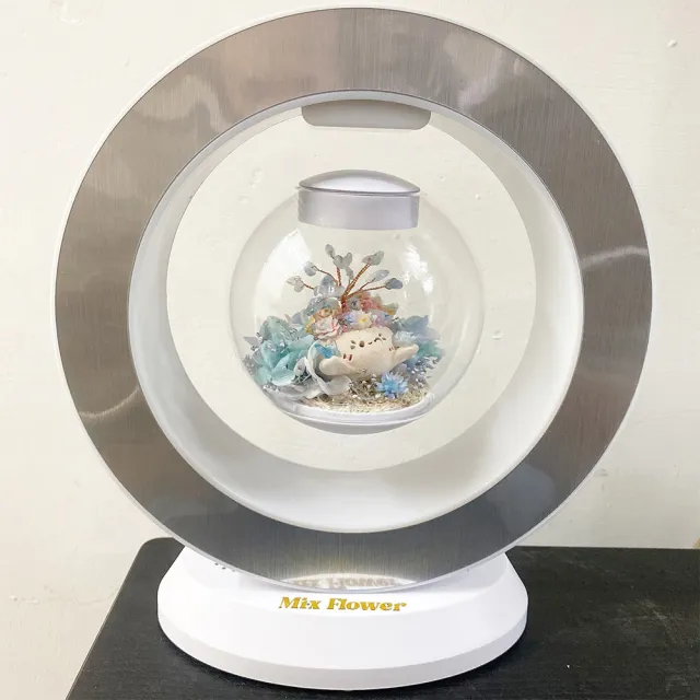 【OSTARA FLORIST 奧斯塔拉花藝】水晶樹豆丁 永生花懸浮檯燈含藍芽音響(水晶樹、永生花、節日送禮)