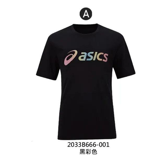 【asics 亞瑟士】男女款短袖T恤-台灣製 吸濕排汗 慢跑 運動 上衣 亞瑟士(2033B666-001 2033B666-400)