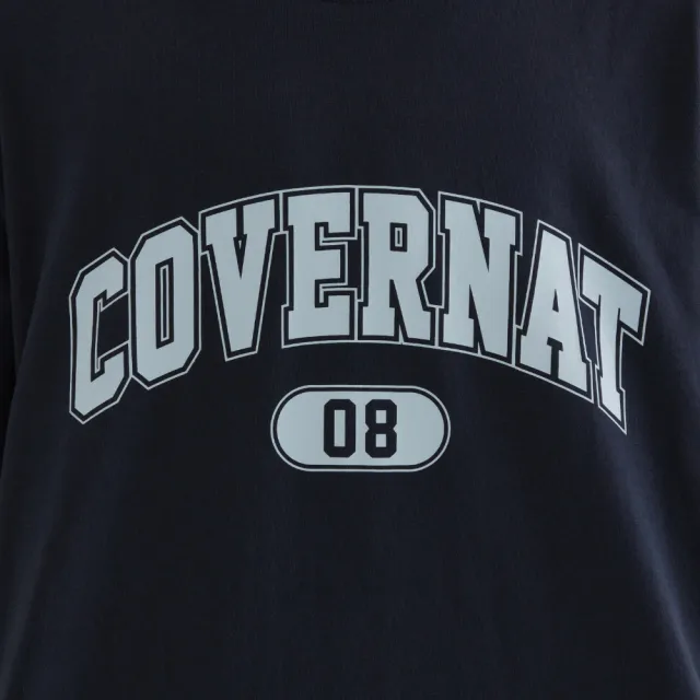 【COVERNAT】經典數字Logo短袖T恤 (UNI短袖上衣 黑/卡其/海軍藍/白色)