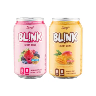 【生活】BLINK能量飲料330mlx12入(芒果風味/莓果風味 0卡0糖0熱量)