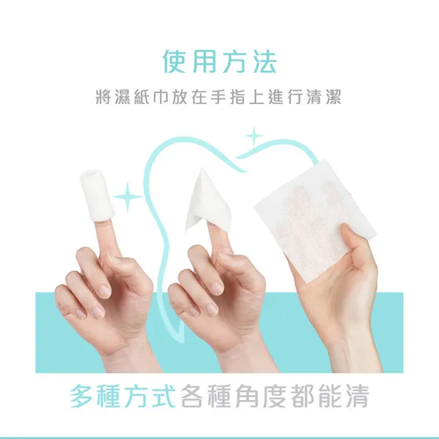【CSD 中衛】W博拭 潔牙濕紙巾-3盒入(30包/盒)