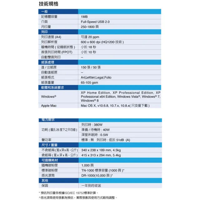 【brother】官方直營 搭1黑色碳粉匣★HL-1110-黑白雷射印表機