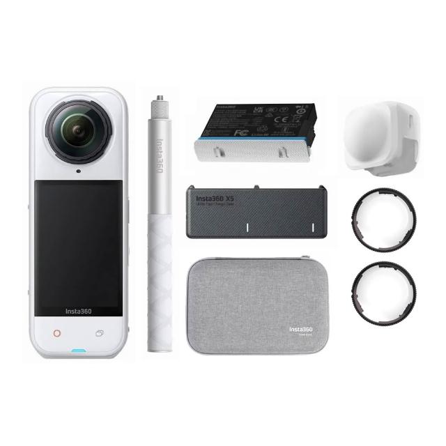【Insta360】X5 8K全景運動相機 萬能套裝 皓月白(原廠公司貨)