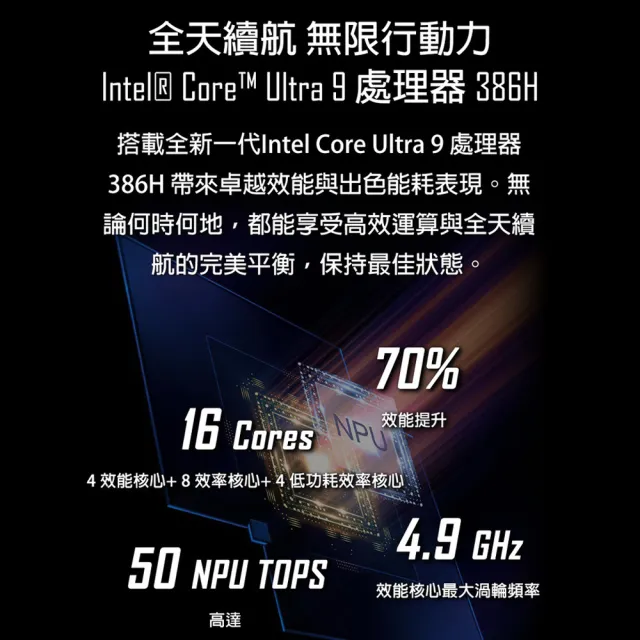 【MSI 微星】16吋Ultra 9 386H RTX5060 AI電競筆電(Stealth 16 AI/16G/1T SSD/Win11P/B3WF-005TW)