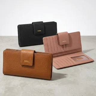 【FOSSIL】Logan 真皮拉鍊RFID防盜中長夾 (多色可選)