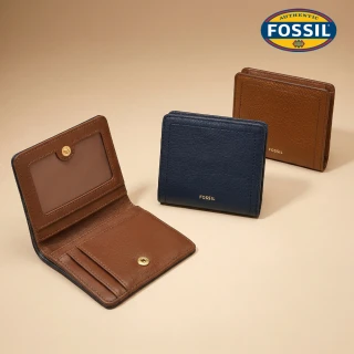 【FOSSIL】Logan 真皮RFID防盜短夾 (多色可選)