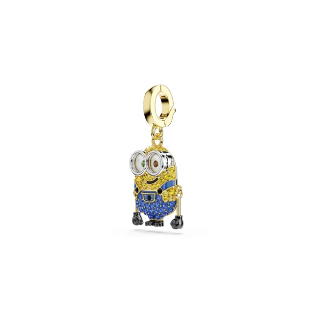 【SWAROVSKI 施華洛世奇】官方直營 Minions Bob Idyllia Charm 密鑲 漸層色 鍍金色色調 | 5753016