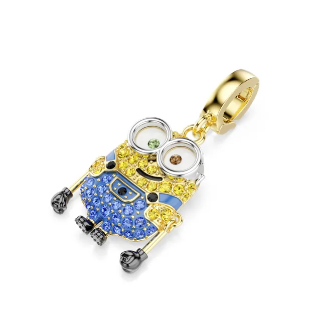 【SWAROVSKI 施華洛世奇】官方直營 Minions Bob Idyllia Charm 密鑲 漸層色 鍍金色色調 | 5753016