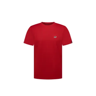 【Mammut 長毛象】Mammut Essential AF 防曬布章LOGO短袖T恤 男款 深經典紅 PRT1 #1017-05080