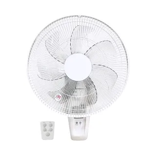 【Qlife 質森活】14吋DC省電遙控純白美型壁扇｜Q大白(WF313Q台灣製造二年保固)