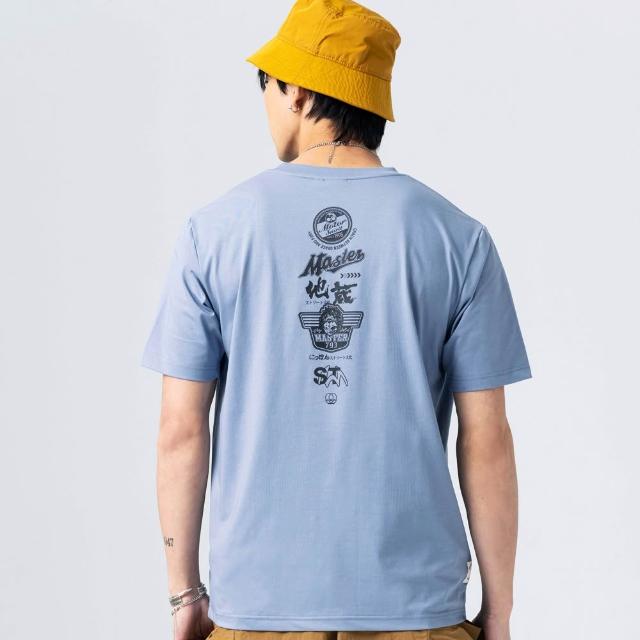 【BLUE WAY】男裝 側臉街頭圖文編排 短袖 上衣-地藏小王