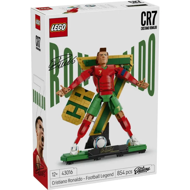 【LEGO 樂高】Editions 43012 & 43016 Cristiano Ronaldo-C羅組合(世足 2026世界盃 禮物 積木 居家擺設)