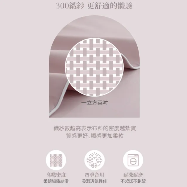 【DON】買1送1 天絲織棉床包枕套組/300織長絨棉(雙人/加大 多款任選)