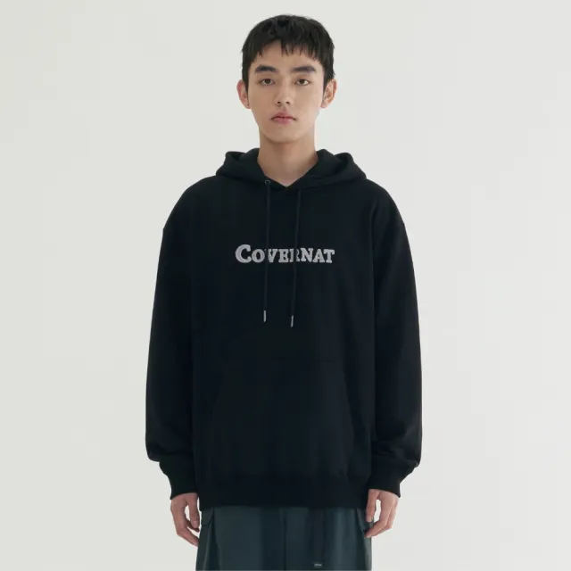 【COVERNAT】官方旗艦館 經典Logo帽T(UNI連帽上衣 棉帽T 混灰/黑/深海軍藍/淺黃色)